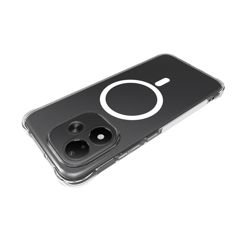 WANLONFENG for Xiaomi Redmi Note 17 4G (Global) / Note 17 5G (Global) / Note 17 (India / China) 5G TM1 Series 2.0mm Magnetic Case Clear TPU Phone Back Cover