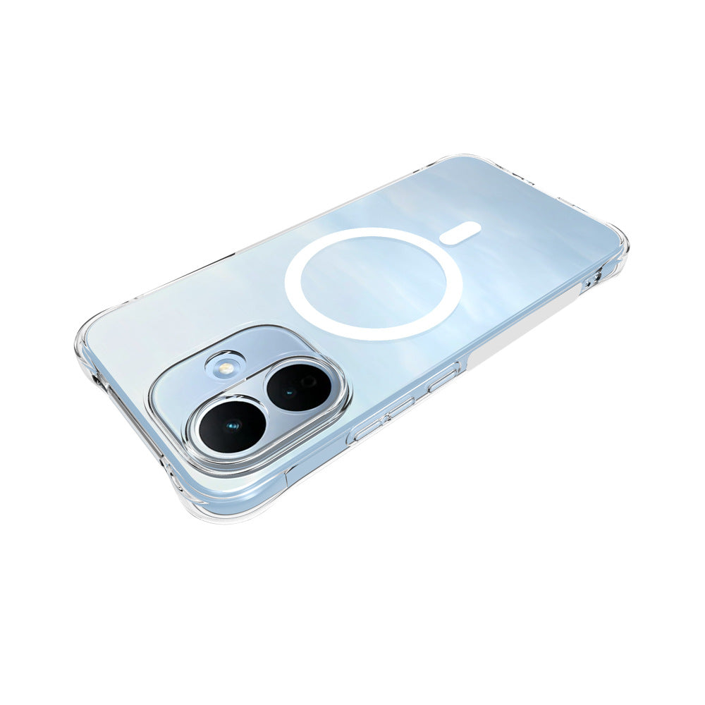WANLONFENG for Xiaomi Redmi Note 17 Pro 5G TM1 Series 2.0mm Magnetic Case Clear TPU Phone Back Cover
