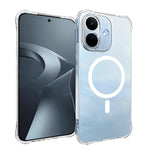 WANLONFENG for Xiaomi Redmi Note 17 Pro 5G WL1 Series 2.0mm Magnetic Case Clear TPU Phone Back Cover with 2Pcs Screen Films