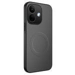 WANLONFENG for Xiaomi Redmi Note 17 Pro 5G TQ Series Magnetic Case Carbon Fiber Texture PC TPU Phone Cover