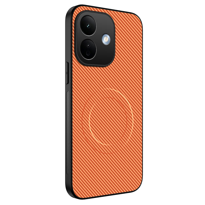 WANLONFENG for Xiaomi Redmi Note 17 Pro 5G TQ Series Magnetic Case Carbon Fiber Texture PC TPU Phone Cover