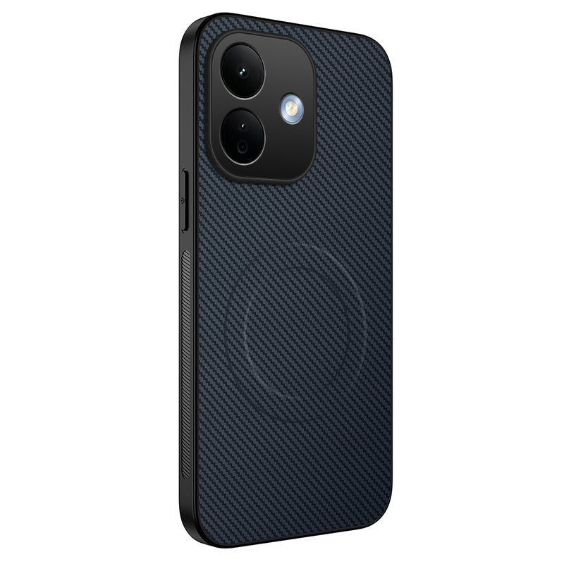WANLONFENG til Xiaomi Redmi Note 17 4G (Global) / Note 17 5G (Global) / Note 17 (Indien/Kina) 5G (Global), magnetisk cover fra TQ-serien med kulfiberstruktur, PC- og TPU-mobilcover