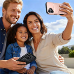 For iPhone 17 Case Slide Card Holder Military Drop Protection PC + TPU Phone Cover