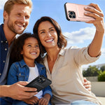For iPhone 13 Pro Case Slide Card Holder Military Drop Protection PC + TPU Phone Cover