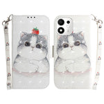 For Honor 600 Smart 5G  /  X7e Plus 5G Case Pattern Printing Leather Wallet Phone Cover with Wrist Strap