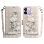 For Xiaomi Redmi Note 17 Pro 5G Case Pattern Printing Leather Wallet Phone Cover with Wrist Strap