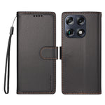 BETOPNICE för Motorola Signature 5G / Motorola Moto X70 Air Pro 5G 006 Fodral RFID-blockerande plånboksfodral i läder med handledsrem