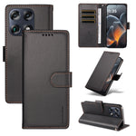 BETOPNICE för Motorola Signature 5G / Motorola Moto X70 Air Pro 5G 006 Fodral RFID-blockerande plånboksfodral i läder med handledsrem