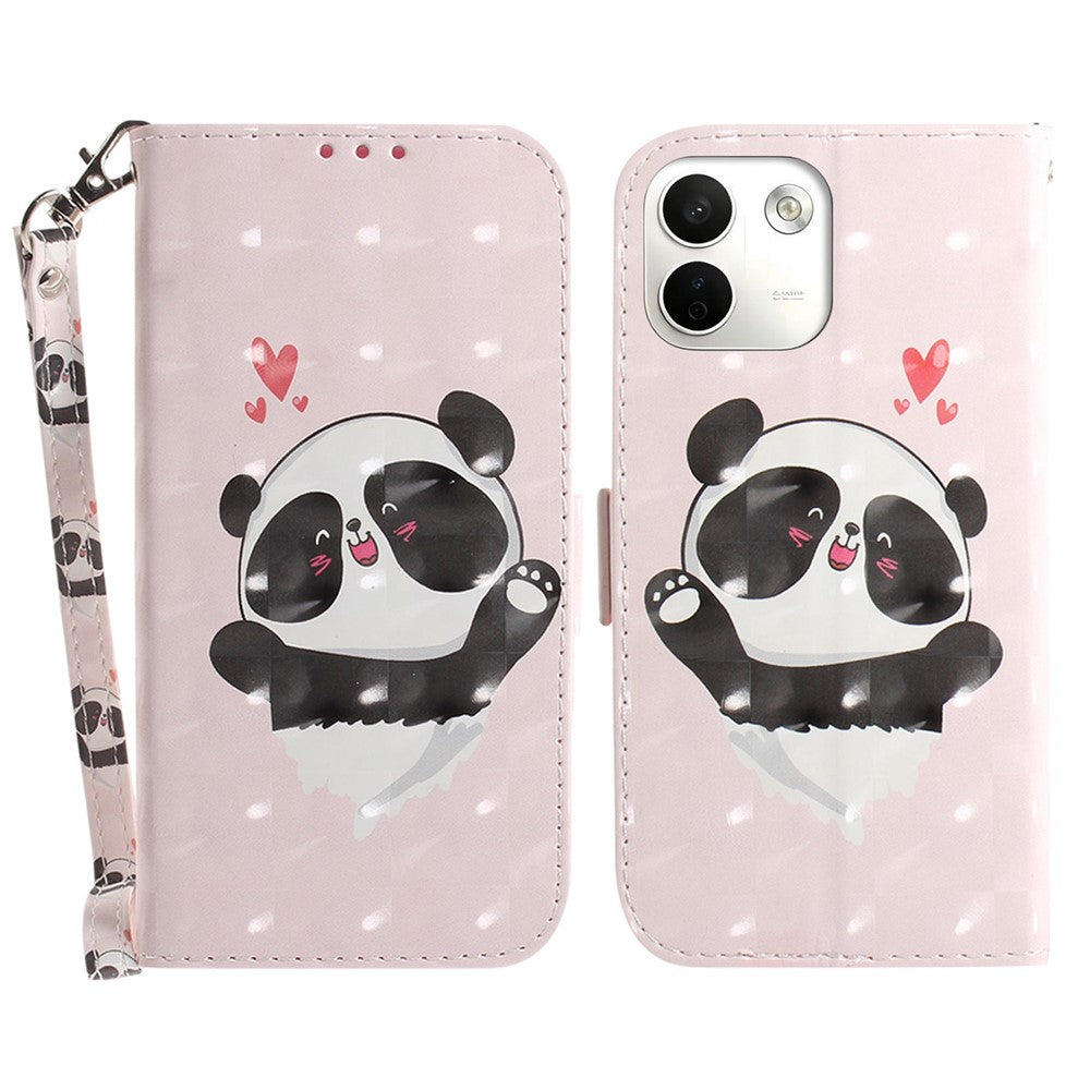 For Xiaomi Redmi Note 17 Pro Max 5G Case Pattern Printing Leather Wallet Phone Cover with Wrist Strap
