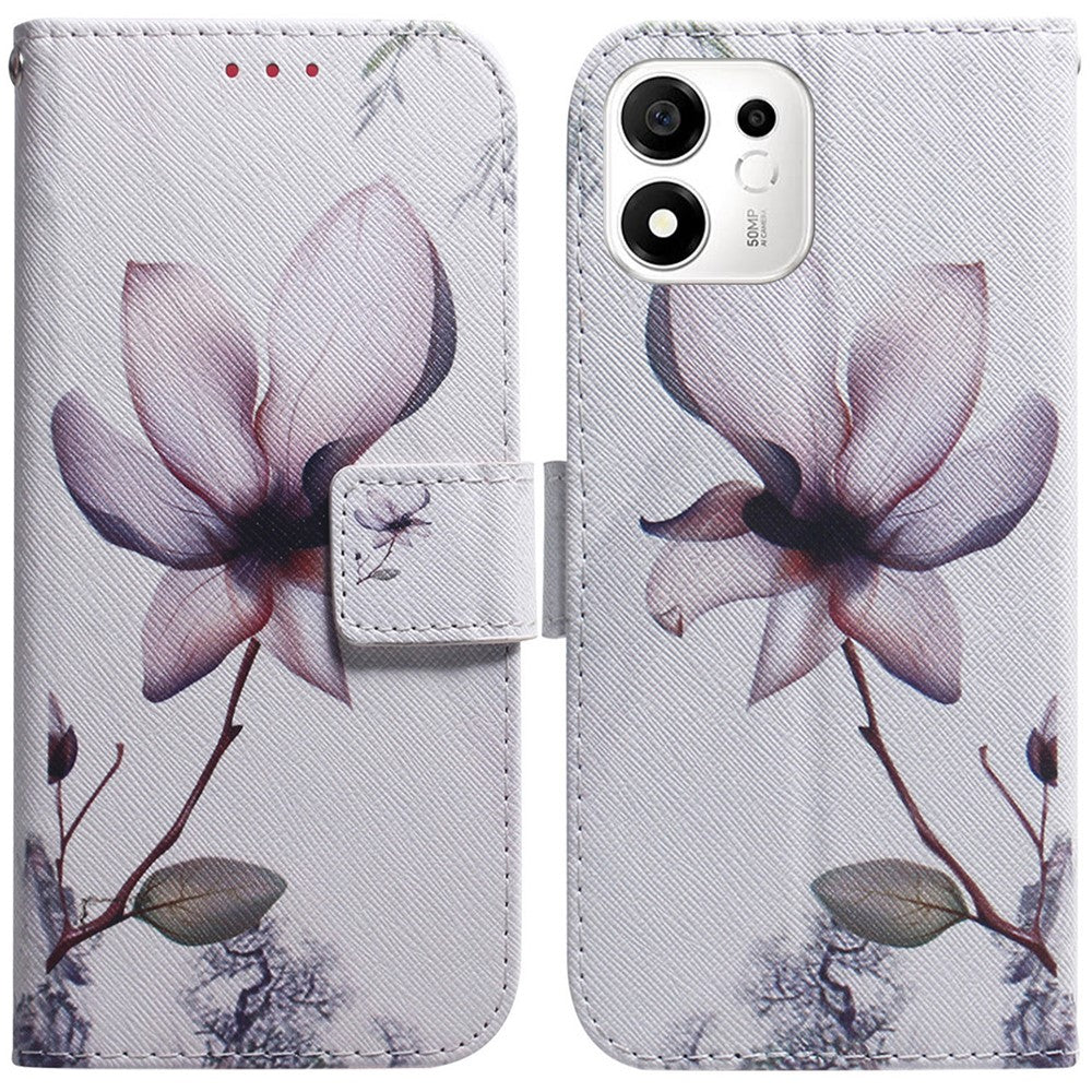 For Honor 600 Smart 5G  /  X7e Plus 5G Wallet Case Pattern Print Leather Phone Cover