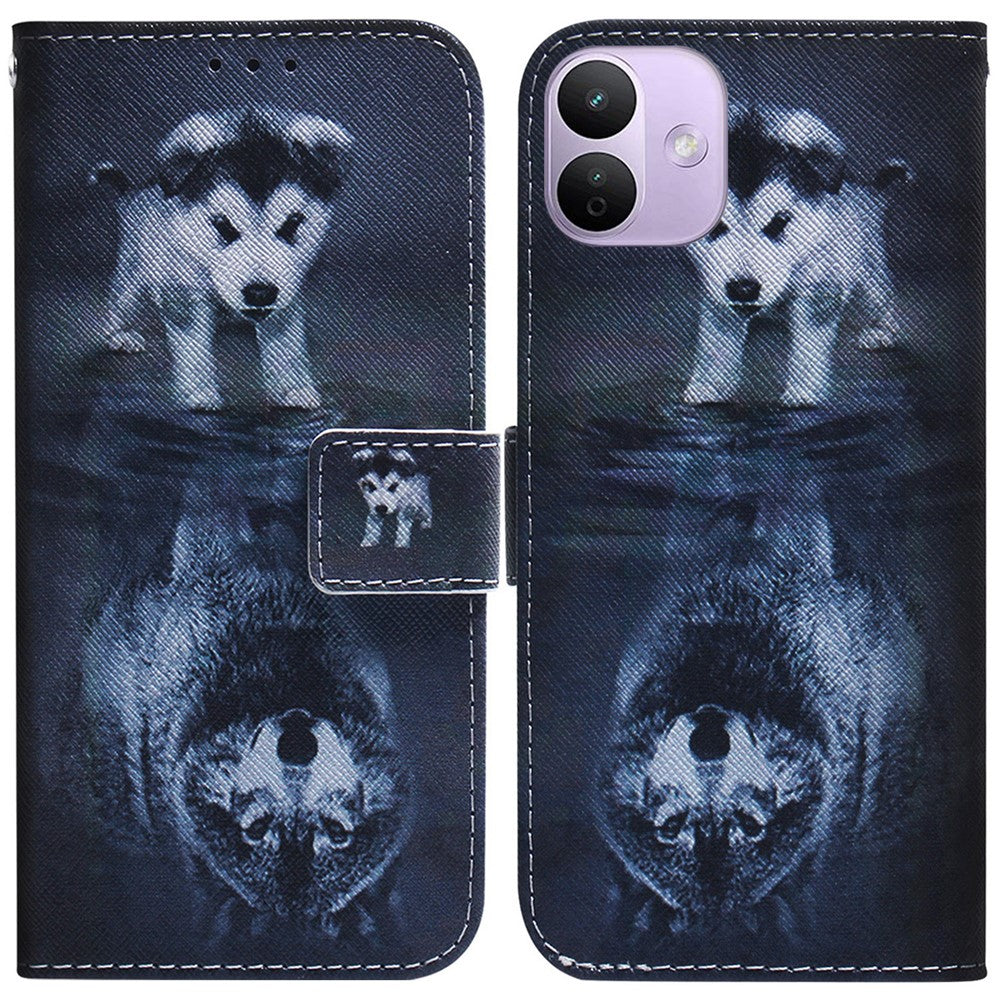 For Xiaomi Redmi Note 17 4G (Global) / Note 17 5G (Global) / Note 17 (India / China) 5G  Wallet Case Pattern Print Leather Phone Cover