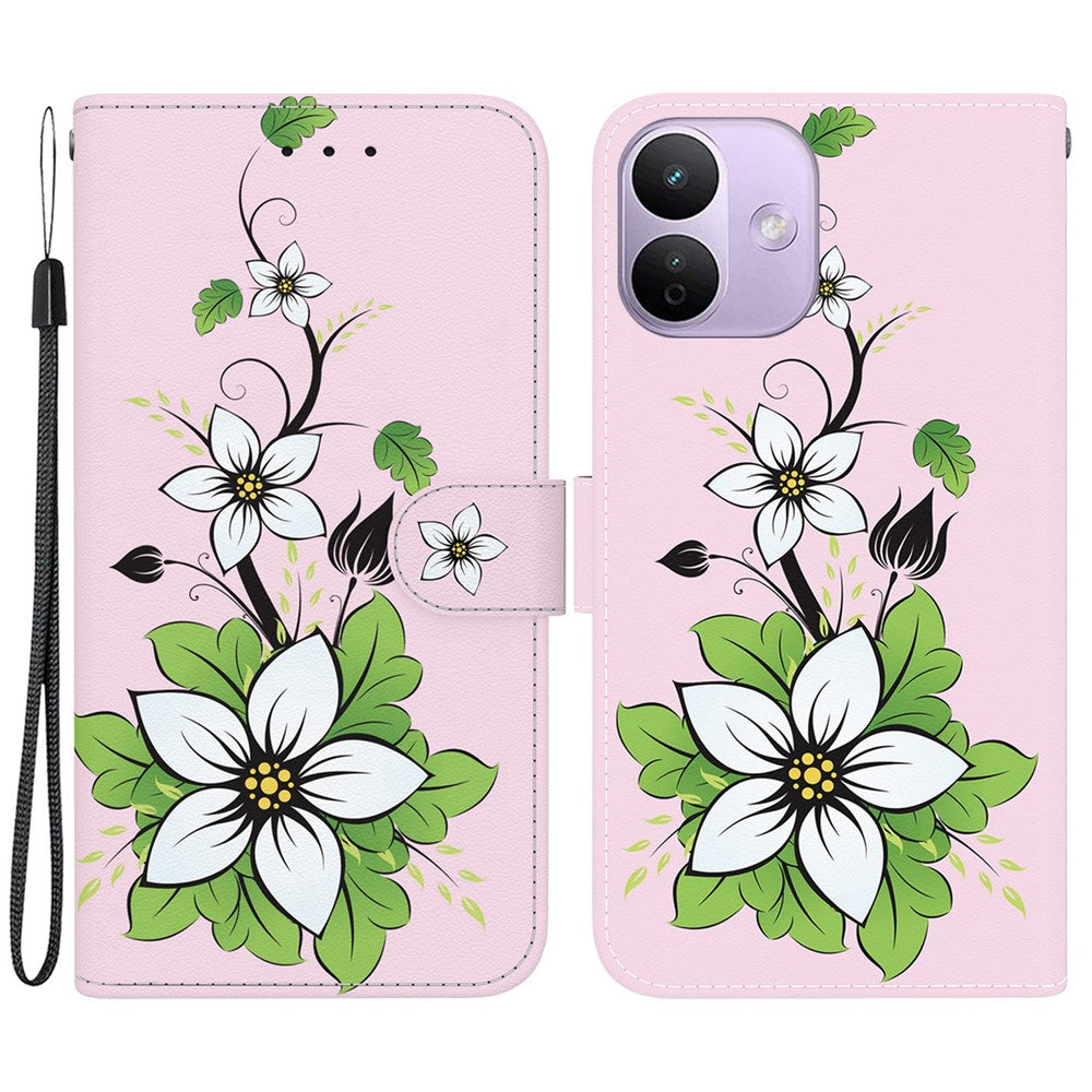For Xiaomi Redmi Note 17 4G (Global) / Note 17 5G (Global) / Note 17 (India / China) 5G  Wallet Phone Case Anti-Drop Pattern Printing Leather Flip Cover with Strap