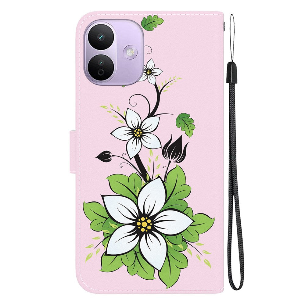 For Xiaomi Redmi Note 17 4G (Global) / Note 17 5G (Global) / Note 17 (India / China) 5G  Wallet Phone Case Anti-Drop Pattern Printing Leather Flip Cover with Strap