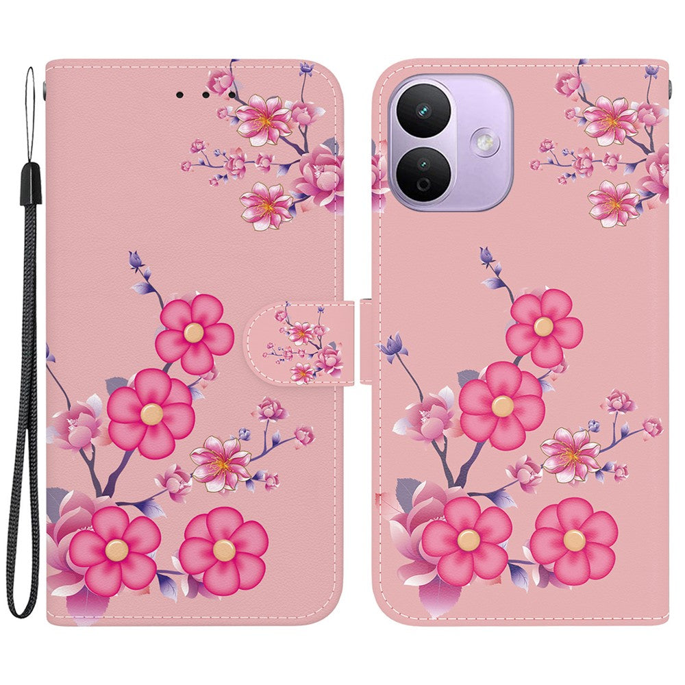 For Xiaomi Redmi Note 17 4G (Global) / Note 17 5G (Global) / Note 17 (India / China) 5G  Wallet Phone Case Anti-Drop Pattern Printing Leather Flip Cover with Strap
