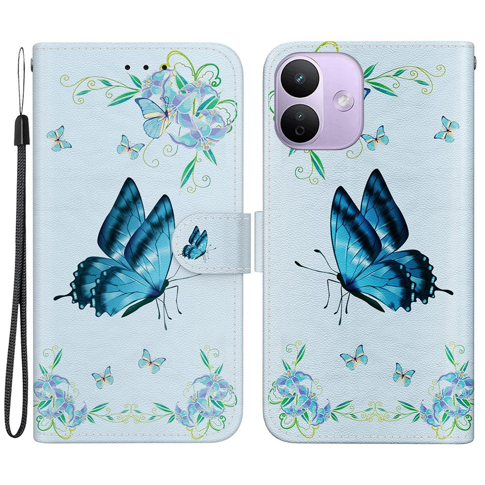 For Xiaomi Redmi Note 17 4G (Global) / Note 17 5G (Global) / Note 17 (India / China) 5G  Wallet Phone Case Anti-Drop Pattern Printing Leather Flip Cover with Strap