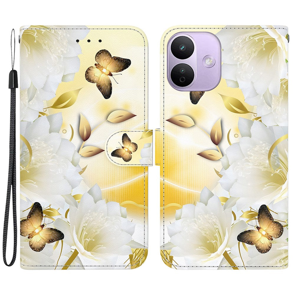For Xiaomi Redmi Note 17 4G (Global) / Note 17 5G (Global) / Note 17 (India / China) 5G  Wallet Phone Case Anti-Drop Pattern Printing Leather Flip Cover with Strap