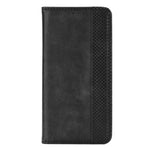 Samsung Galaxy A14 5G / A14 4G Retro Textur Mönster mobilskal PU-läder Magnetiskt Autoabsorberande Fodral med Stativ Plånbok