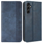 Samsung Galaxy A14 5G / A14 4G Retro Textur Mönster mobilskal PU-läder Magnetiskt Autoabsorberande Fodral med Stativ Plånbok