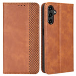 Samsung Galaxy A14 5G / A14 4G Retro Textur Mönster mobilskal PU-läder Magnetiskt Autoabsorberande Fodral med Stativ Plånbok