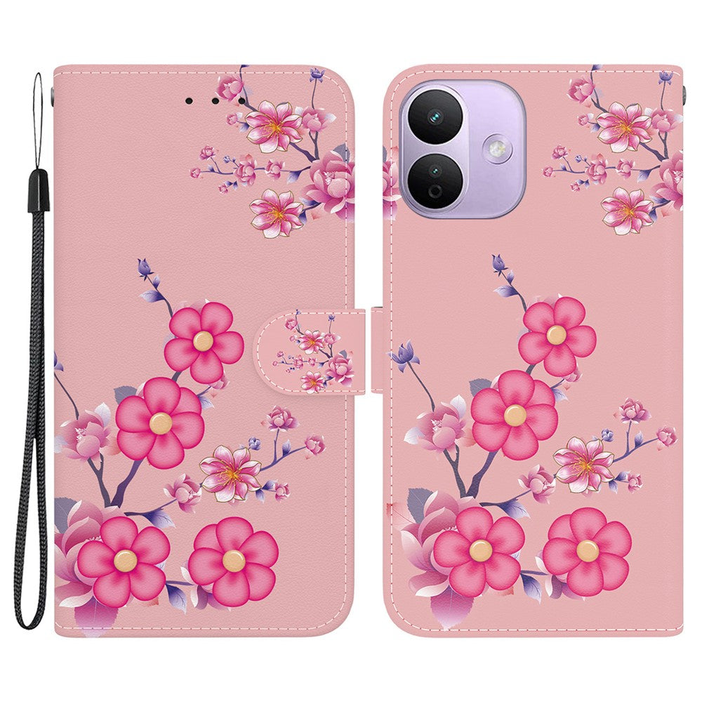 For Xiaomi Redmi Note 17 Pro 5G Wallet Phone Case Anti-Drop Pattern Printing Leather Flip Cover with Strap