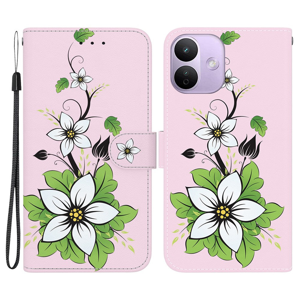 For Xiaomi Redmi Note 17 Pro 5G Wallet Phone Case Anti-Drop Pattern Printing Leather Flip Cover with Strap