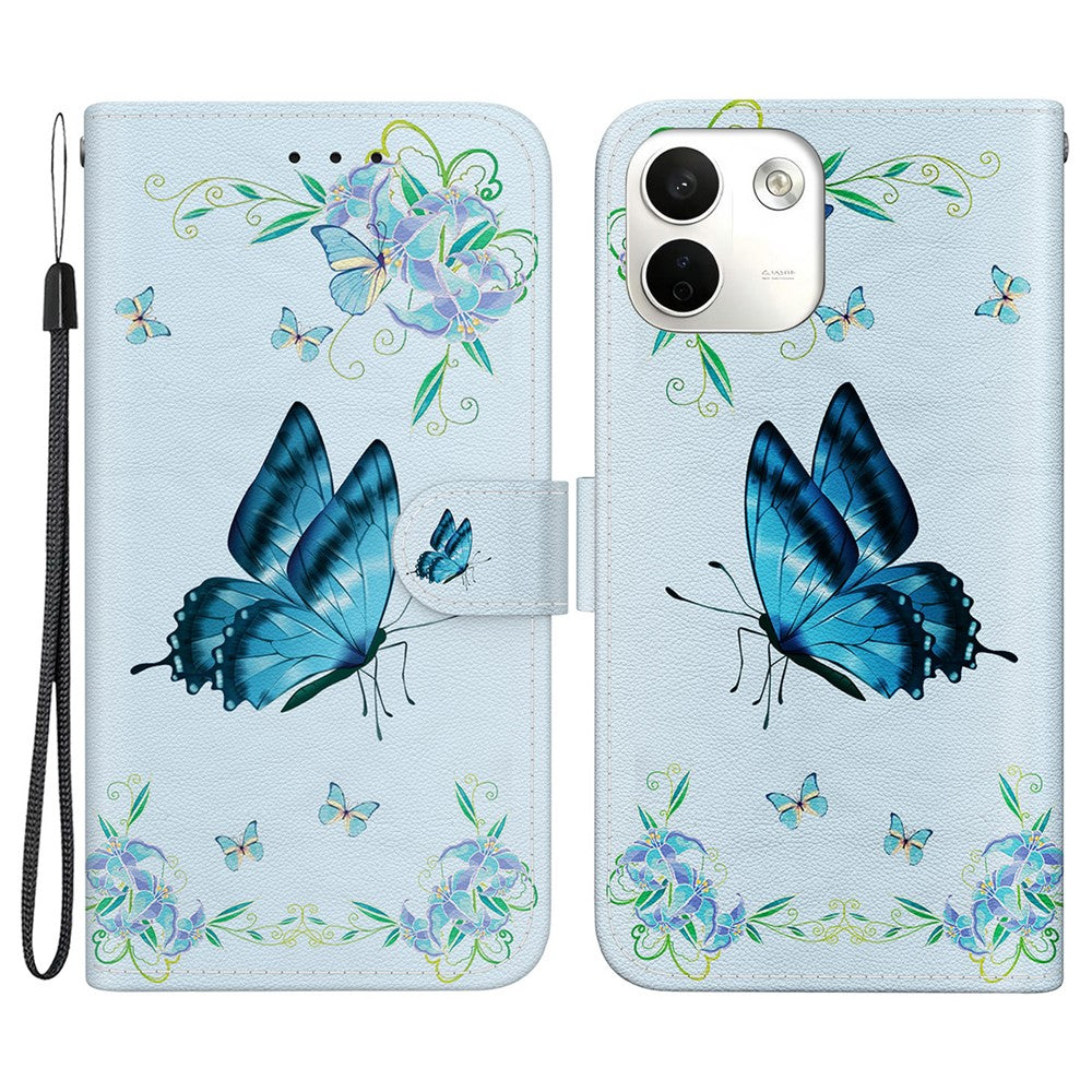 For Xiaomi Redmi Note 17 Pro Max 5G Wallet Phone Case Anti-Drop Pattern Printing Leather Flip Cover with Strap