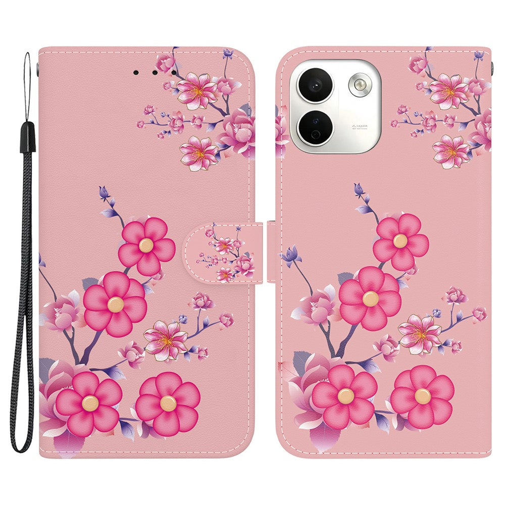 For Xiaomi Redmi Note 17 Pro Max 5G Wallet Phone Case Anti-Drop Pattern Printing Leather Flip Cover with Strap