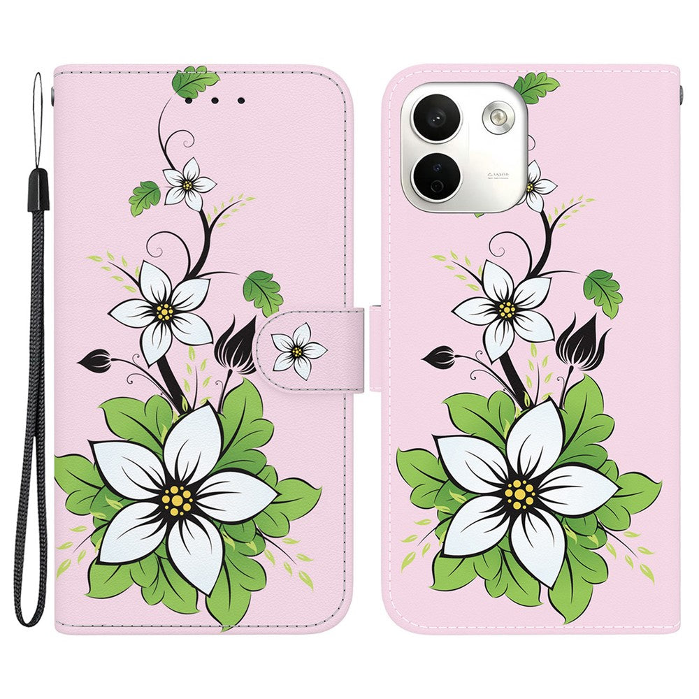 For Xiaomi Redmi Note 17 Pro Max 5G Wallet Phone Case Anti-Drop Pattern Printing Leather Flip Cover with Strap