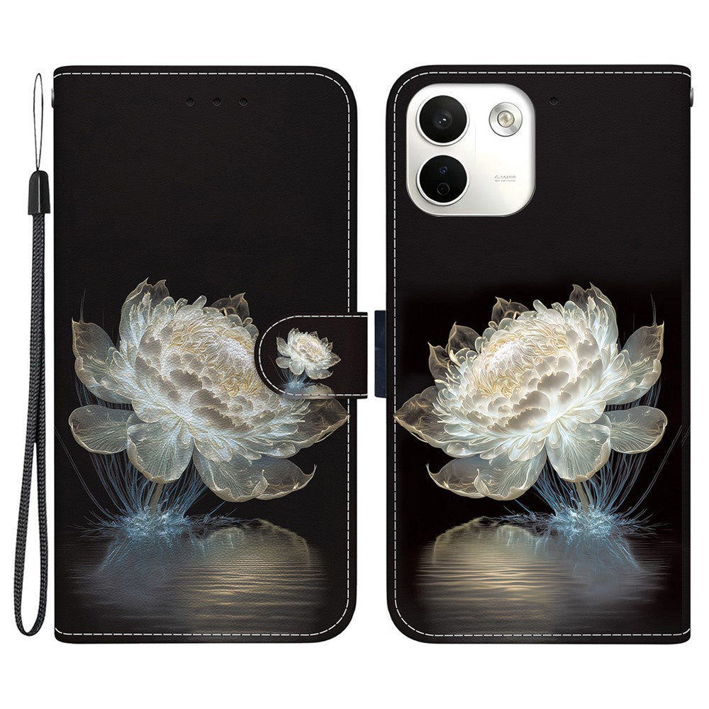 For Xiaomi Redmi Note 17 Pro Max 5G Wallet Phone Case Anti-Drop Pattern Printing Leather Flip Cover with Strap