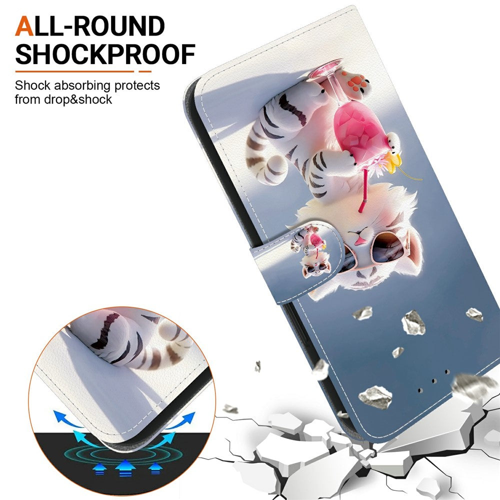 For Xiaomi Redmi Note 17 Pro 5G Case Pattern Printing Leather Flip Wallet Phone Cover with Lanyard