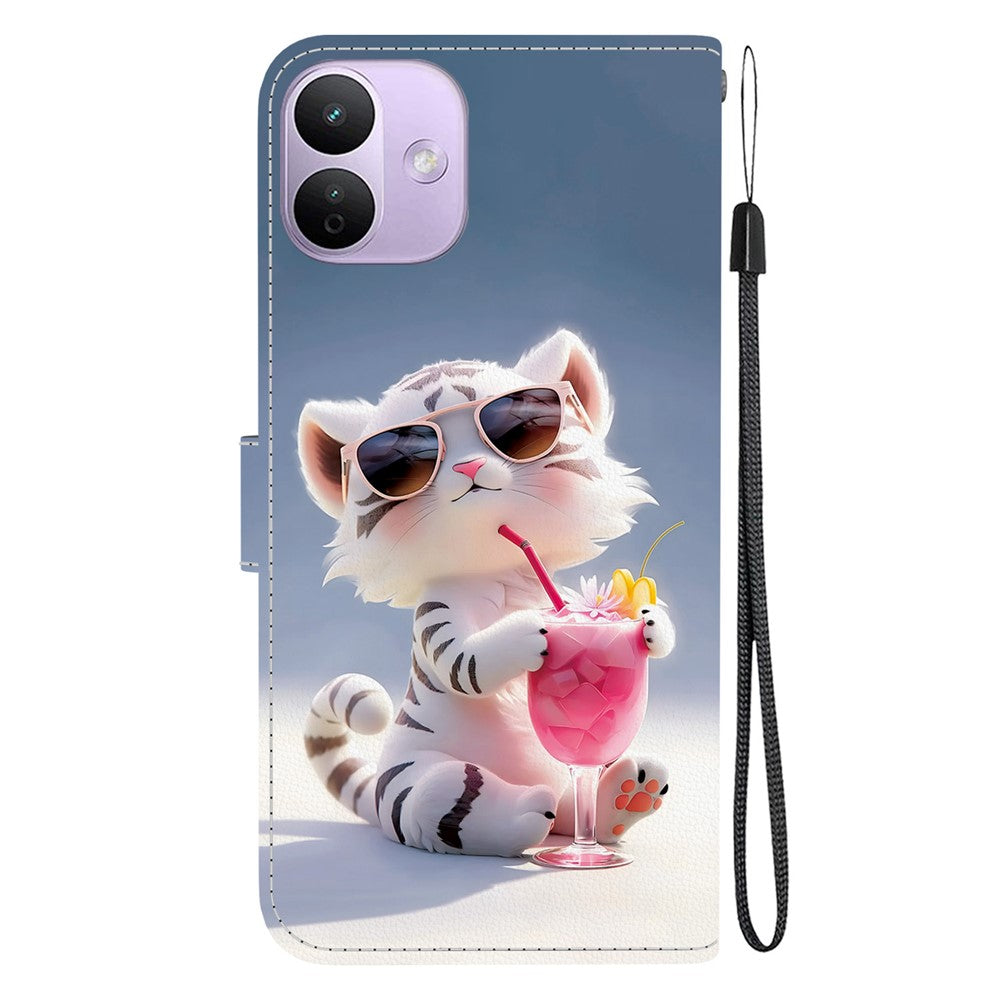 For Xiaomi Redmi Note 17 Pro 5G Case Pattern Printing Leather Flip Wallet Phone Cover with Lanyard