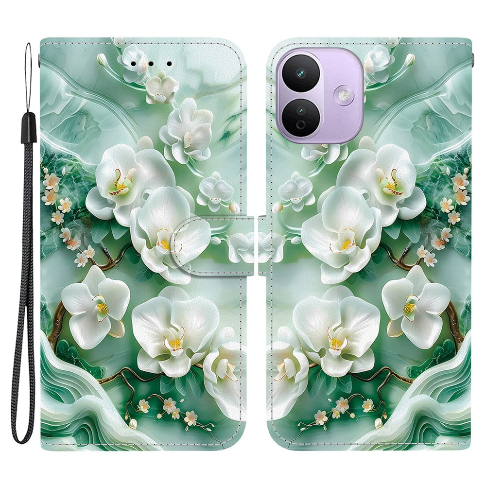 For Xiaomi Redmi Note 17 Pro 5G Case Pattern Printing Leather Flip Wallet Phone Cover with Lanyard