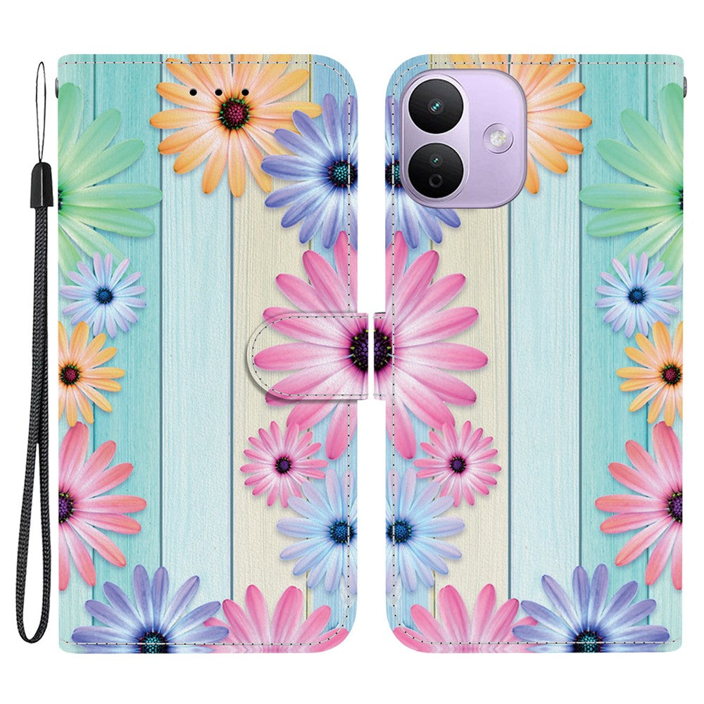 For Xiaomi Redmi Note 17 Pro 5G Case Pattern Printing Leather Flip Wallet Phone Cover with Lanyard
