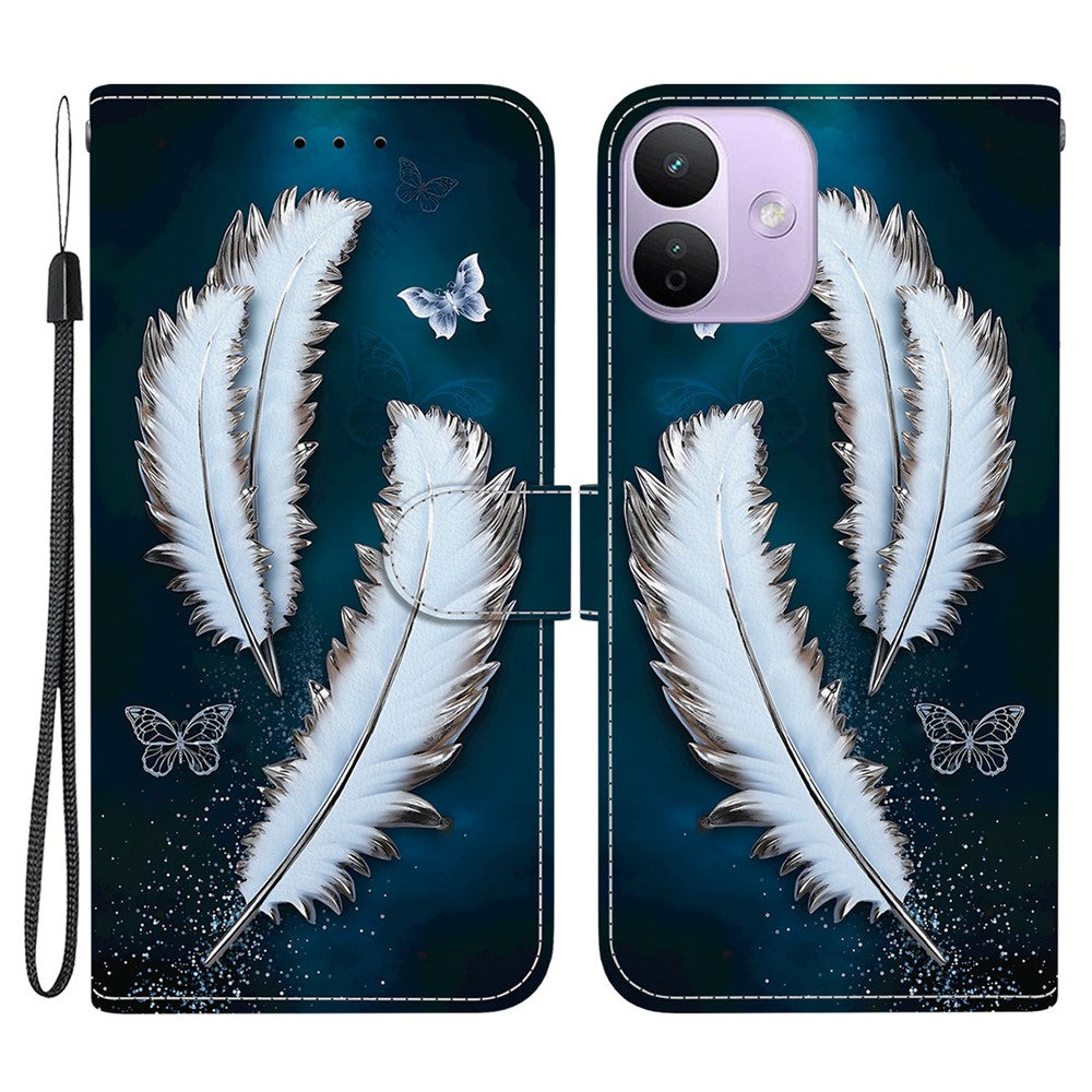 For Xiaomi Redmi Note 17 Pro 5G Case Pattern Printing Leather Flip Wallet Phone Cover with Lanyard