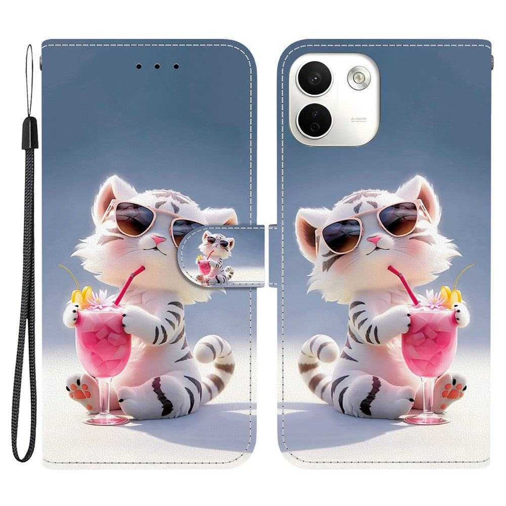 For Xiaomi Redmi Note 17 Pro Max 5G Case Pattern Printing Leather Flip Wallet Phone Cover with Lanyard