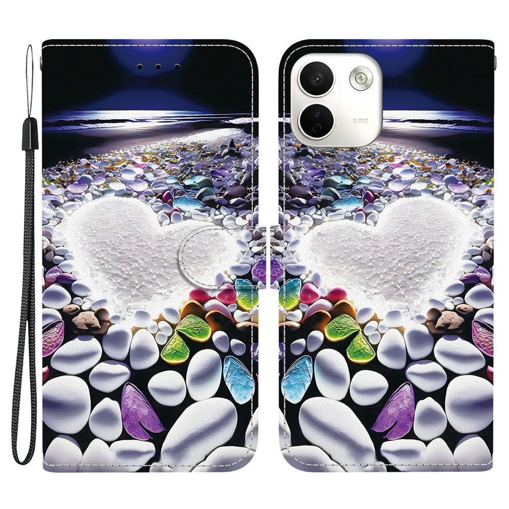 For Xiaomi Redmi Note 17 Pro Max 5G Case Pattern Printing Leather Flip Wallet Phone Cover with Lanyard