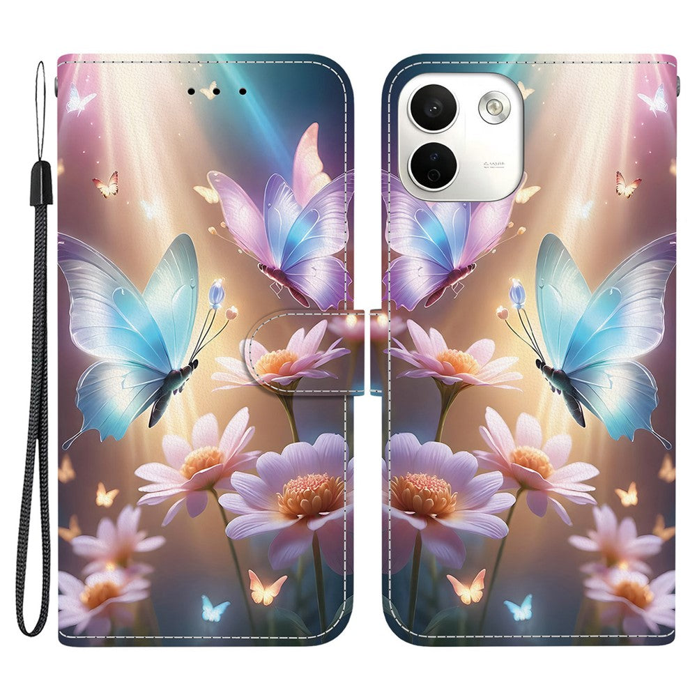 For Xiaomi Redmi Note 17 Pro Max 5G Case Pattern Printing Leather Flip Wallet Phone Cover with Lanyard