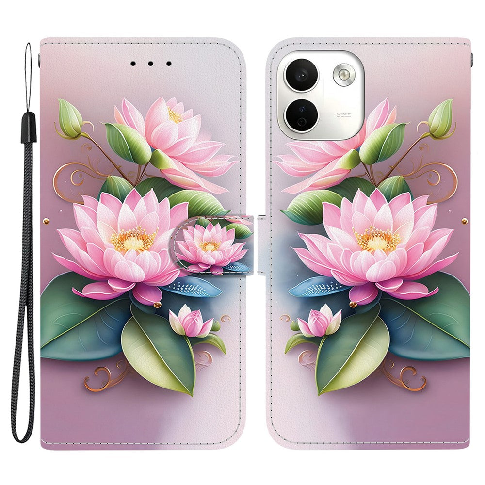 For Xiaomi Redmi Note 17 Pro Max 5G Case Pattern Printing Leather Flip Wallet Phone Cover with Lanyard