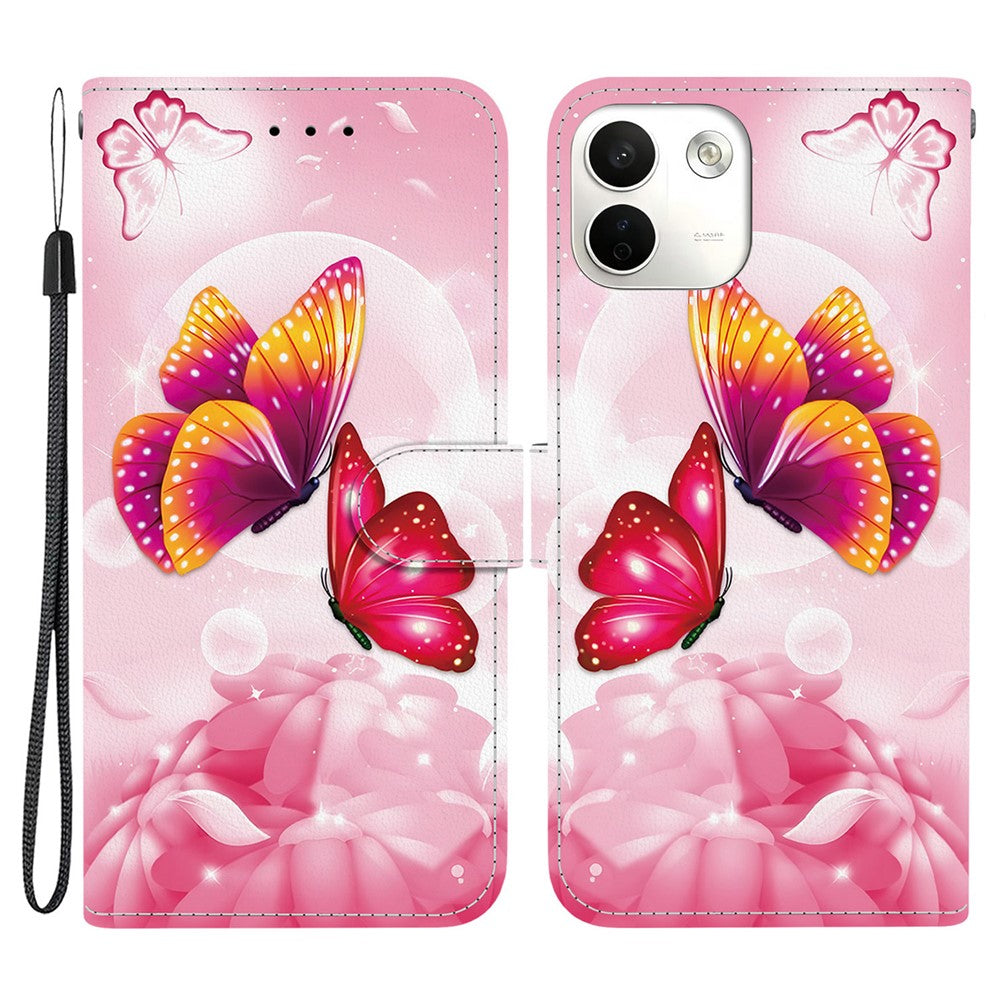 For Xiaomi Redmi Note 17 Pro Max 5G Case Pattern Printing Leather Flip Wallet Phone Cover with Lanyard