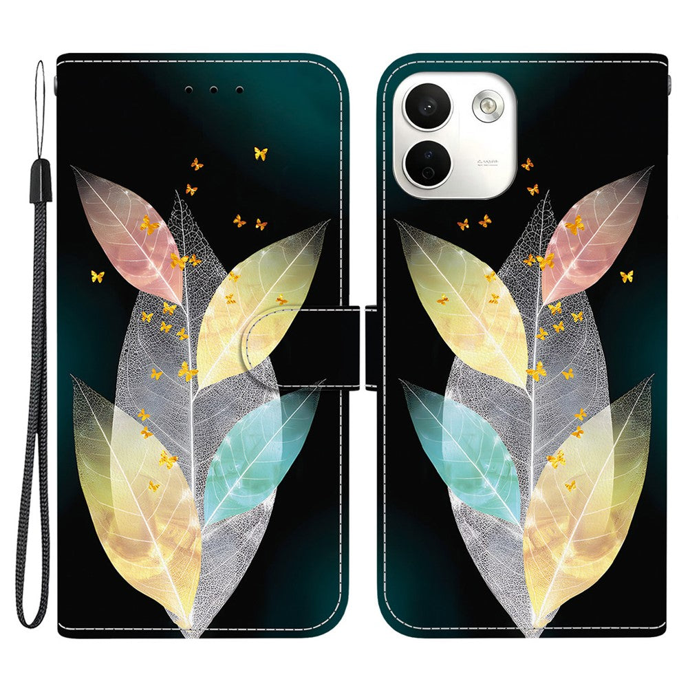 For Xiaomi Redmi Note 17 Pro Max 5G Case Pattern Printing Leather Flip Wallet Phone Cover with Lanyard