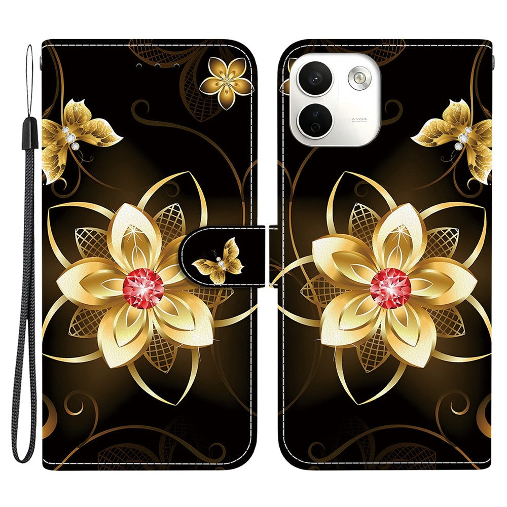 For Xiaomi Redmi Note 17 Pro Max 5G Case Pattern Printing Leather Flip Wallet Phone Cover with Lanyard