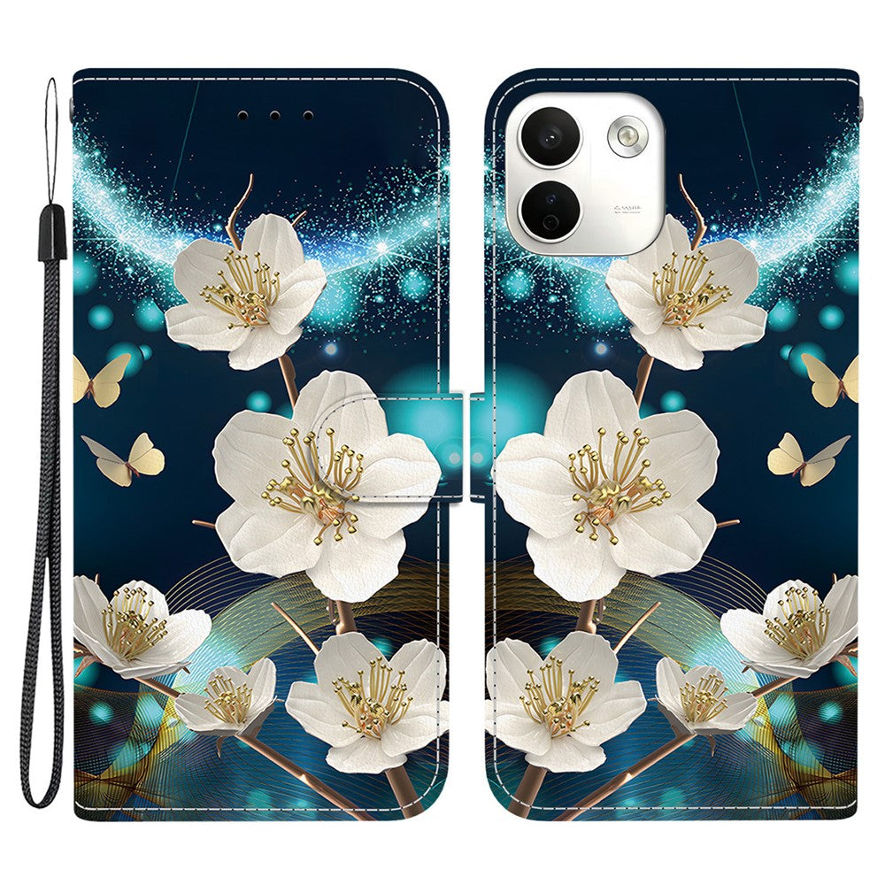 For Xiaomi Redmi Note 17 Pro Max 5G Case Pattern Printing Leather Flip Wallet Phone Cover with Lanyard