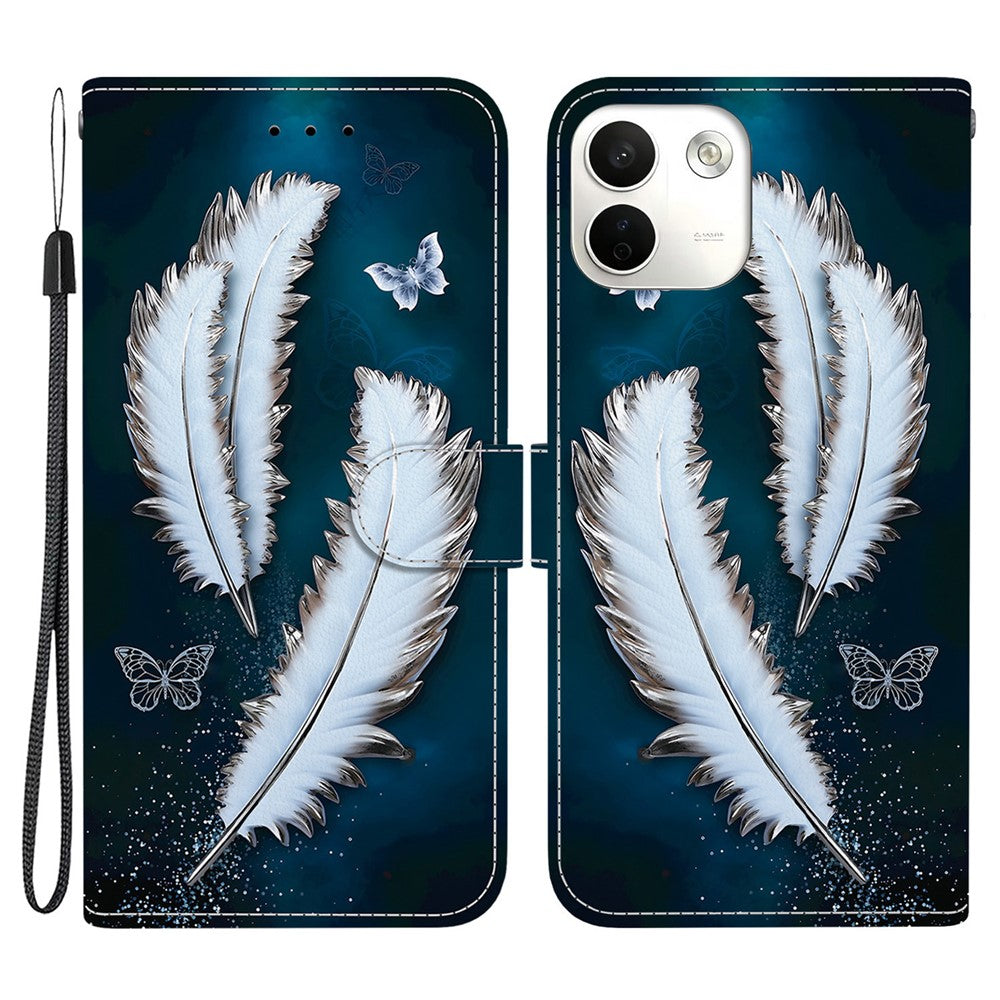 For Xiaomi Redmi Note 17 Pro Max 5G Case Pattern Printing Leather Flip Wallet Phone Cover with Lanyard