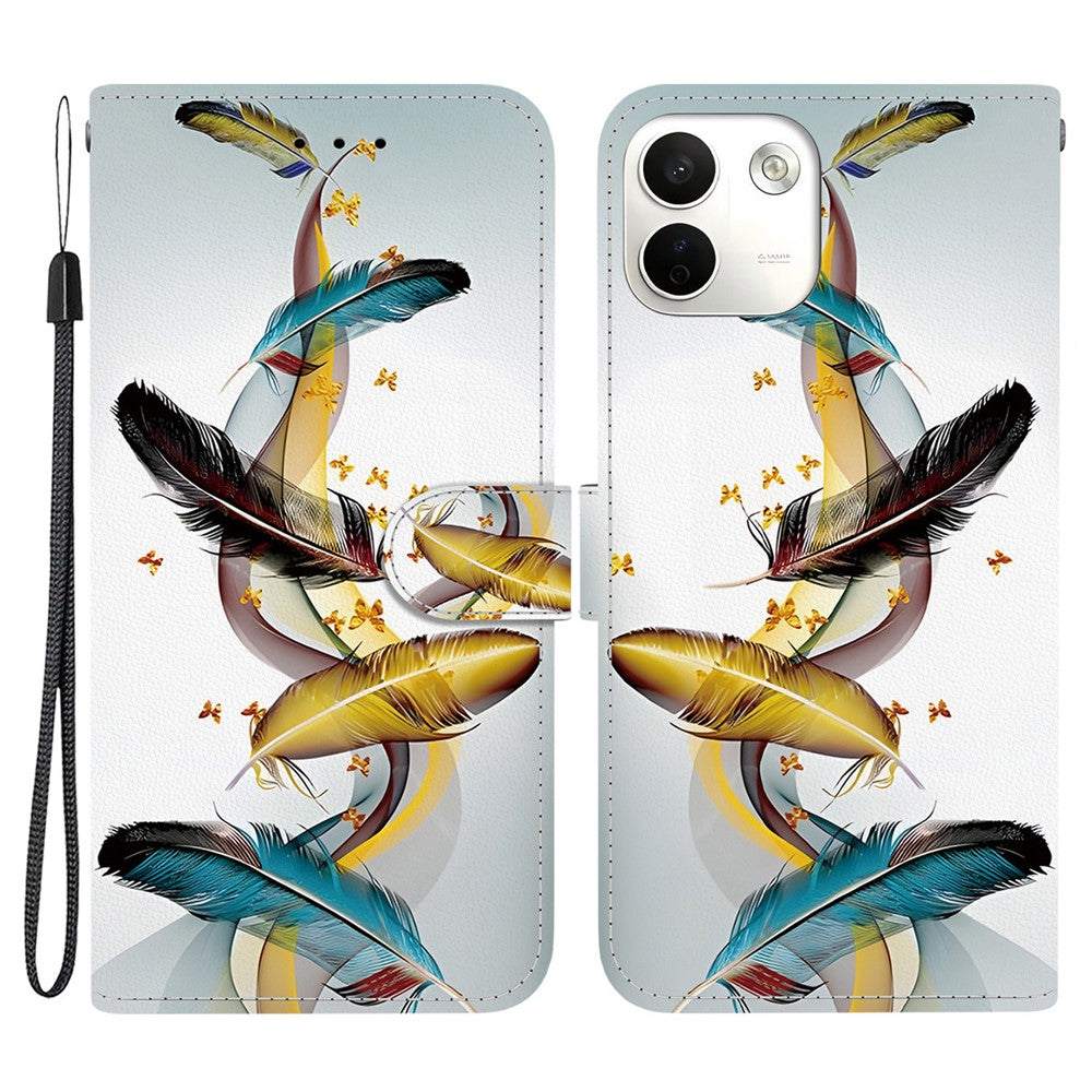 For Xiaomi Redmi Note 17 Pro Max 5G Case Pattern Printing Leather Flip Wallet Phone Cover with Lanyard