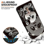Til Honor 600 Smart 5G / X7e Plus 5G Læder Cover med Stativ Pung Mønsterprint Telefoncover med Håndledsrem