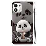 Til Honor 600 Smart 5G / X7e Plus 5G Læder Cover med Stativ Pung Mønsterprint Telefoncover med Håndledsrem