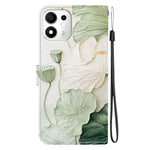 For Honor 600 Smart 5G  /  X7e Plus 5G Wallet Case Pattern Printing Leather Stand Phone Cover with Strap