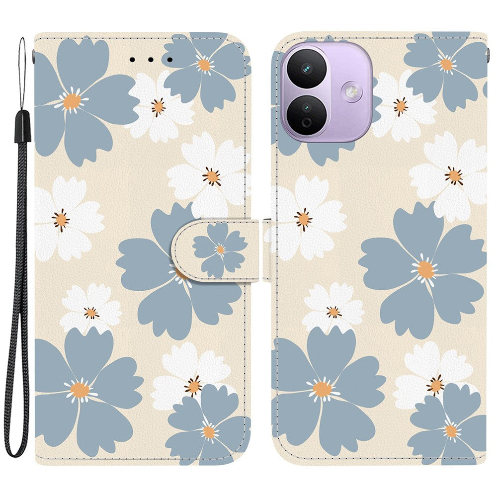 For Xiaomi Redmi Note 17 4G (Global) / Note 17 5G (Global) / Note 17 (India / China) 5G  Wallet Case Pattern Printing Leather Stand Phone Cover with Strap