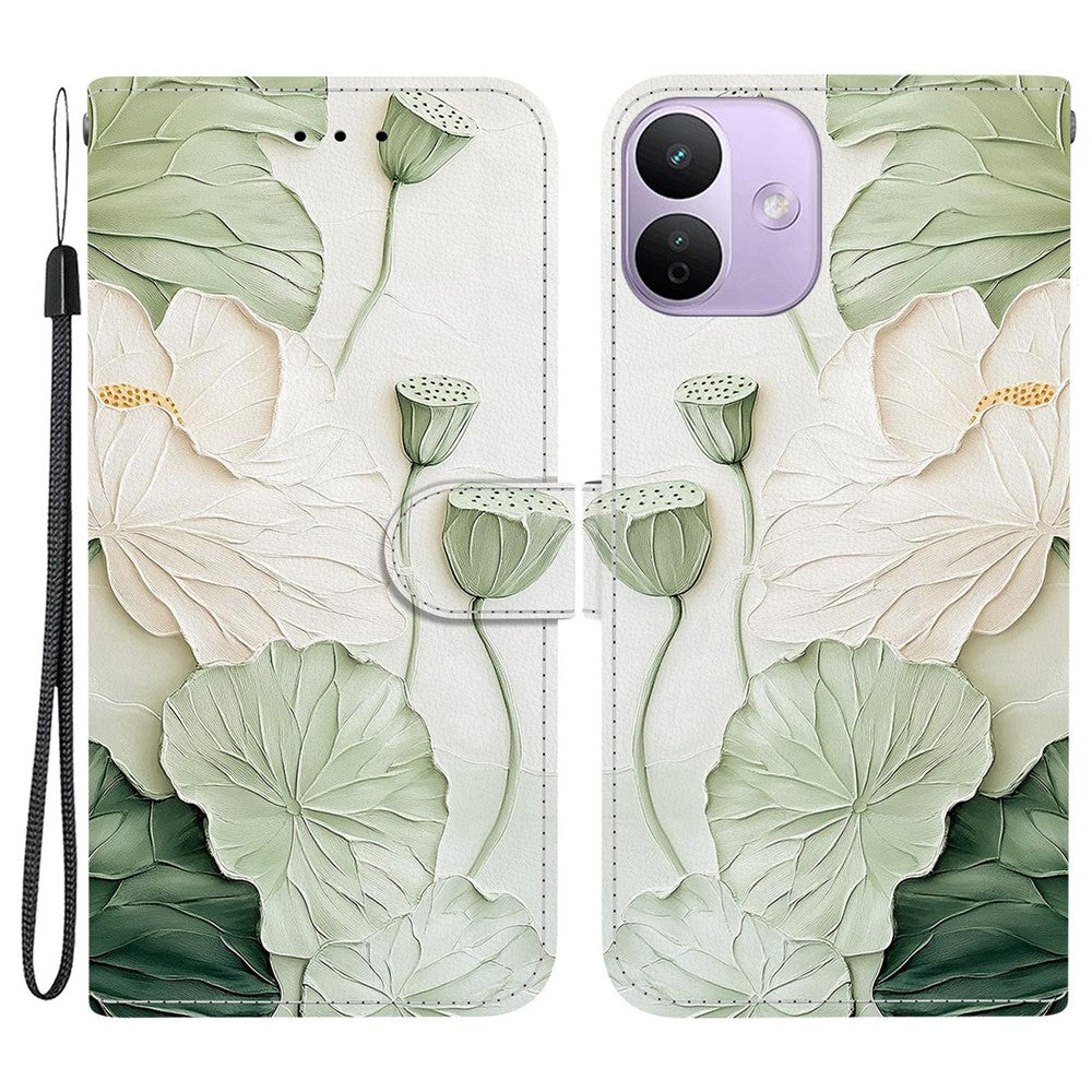 For Xiaomi Redmi Note 17 Pro 5G Wallet Case Pattern Printing Leather Stand Phone Cover with Strap