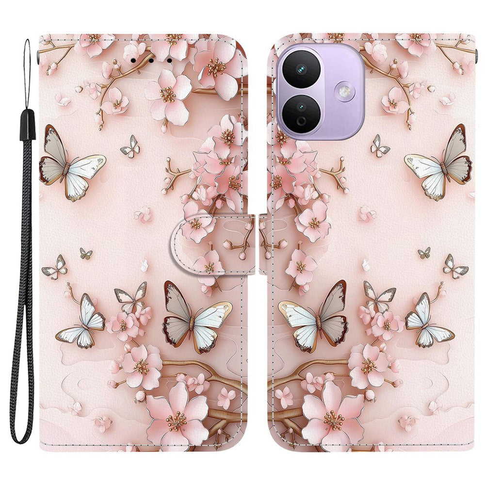 For Xiaomi Redmi Note 17 Pro 5G Wallet Case Pattern Printing Leather Stand Phone Cover with Strap